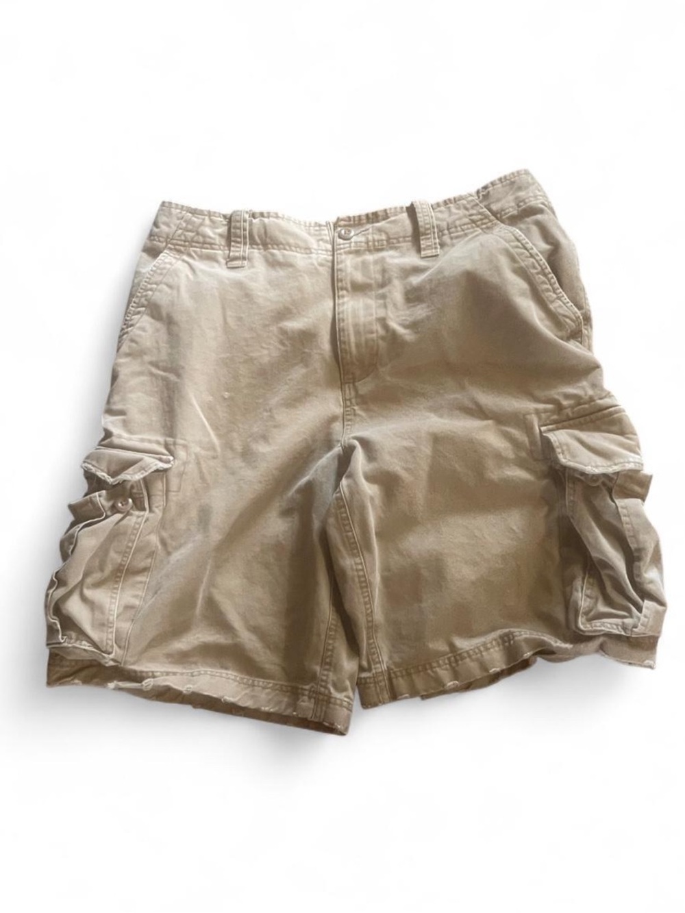 Cargo 9 Beige Utility Cargo Shorts